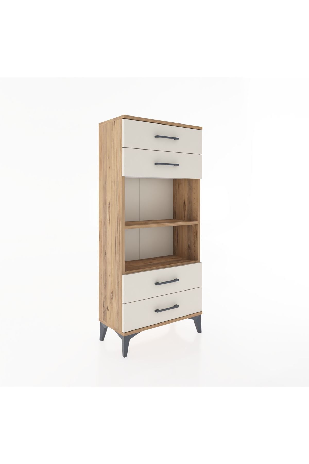 Hyperion Dolap 2 Raflı 4 Çekmeceli 60x44x134 - S50M055V7B