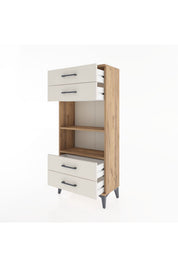 Hyperion Dolap 2 Raflı 4 Çekmeceli 60x44x134 - S50M055V7B