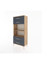 Hyperion Dolap 2 Raflı 4 Çekmeceli 60x44x134 - S50M055V8B
