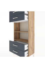 Hyperion Dolap 2 Raflı 4 Çekmeceli 60x44x134 - S50M055V8B