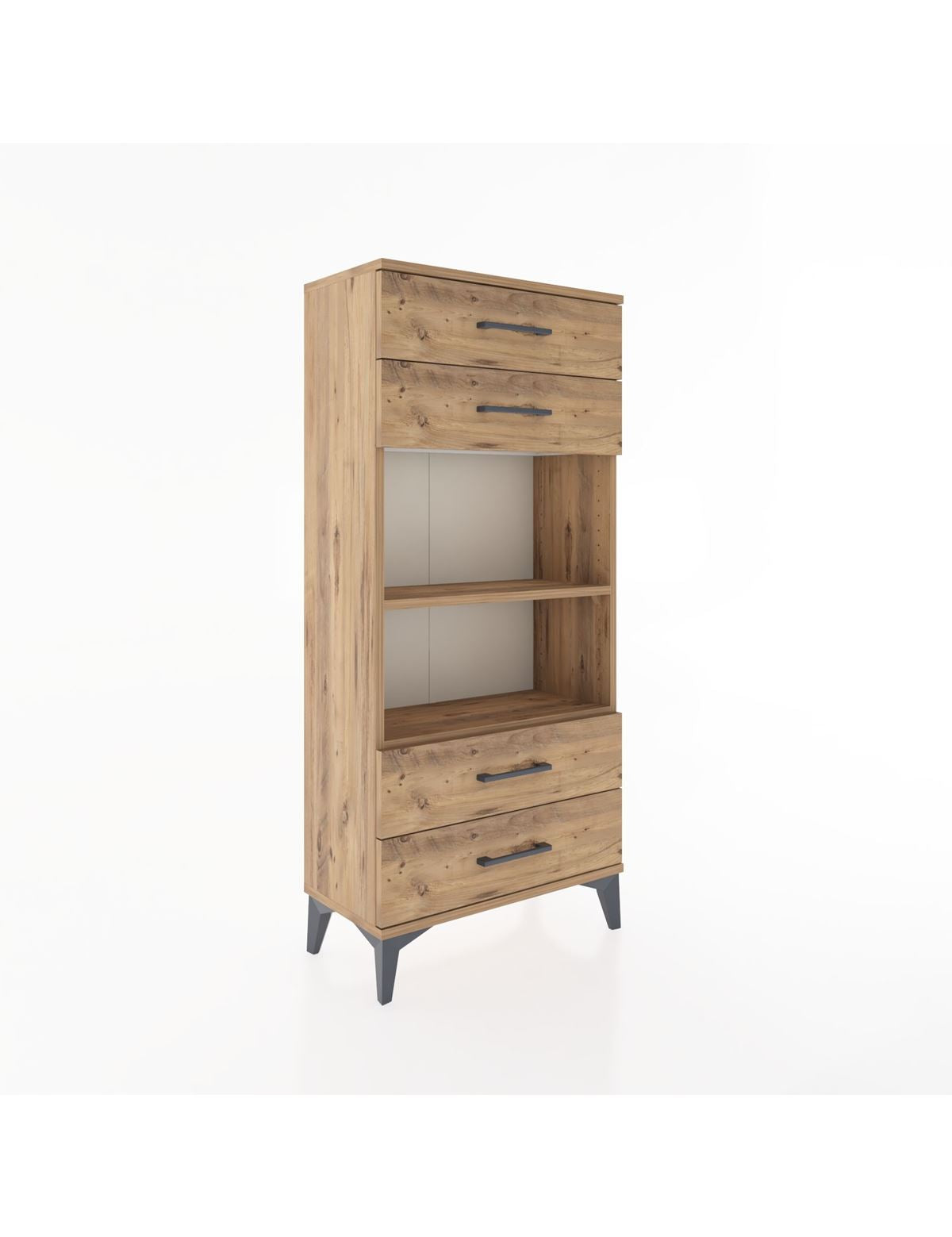 Hyperion Dolap 2 Raflı 4 Çekmeceli 60x44x134 - S50M055V9B