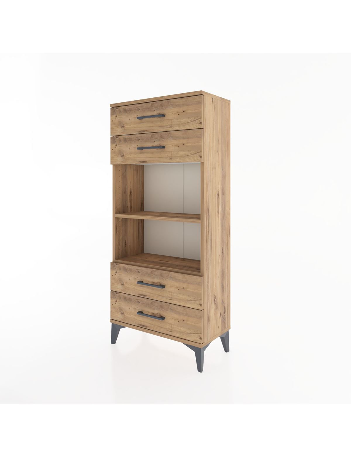 Hyperion Dolap 2 Raflı 4 Çekmeceli 60x44x134 - S50M055V9B