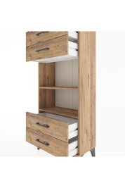 Hyperion Dolap 2 Raflı 4 Çekmeceli 60x44x134 - S50M055V9B
