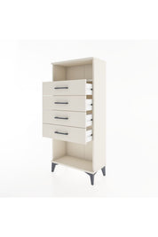Hyperion Dolap Tek Raflı 4 Çekmeceli 60x44x134 - S50M056V1B