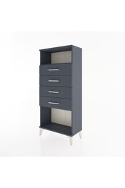 Hyperion Dolap Tek Raflı 4 Çekmeceli 60x44x134 - S50M056V5B