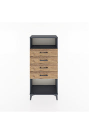 Hyperion Dolap Tek Raflı 4 Çekmeceli 60x44x134 - S50M056V6B