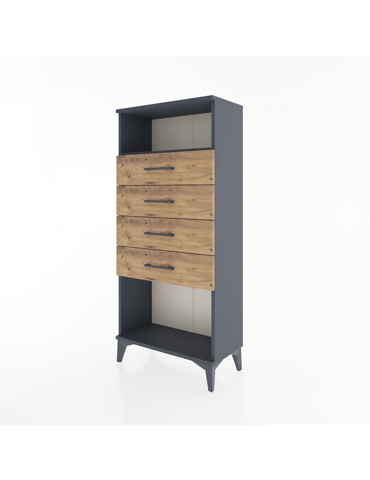 Hyperion Dolap Tek Raflı 4 Çekmeceli 60x44x134 - S50M056V6B