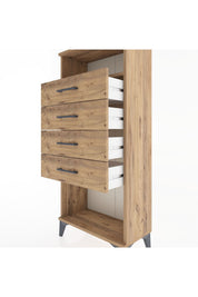 Hyperion Dolap Tek Raflı 4 Çekmeceli 60x44x134 - S50M056V9B