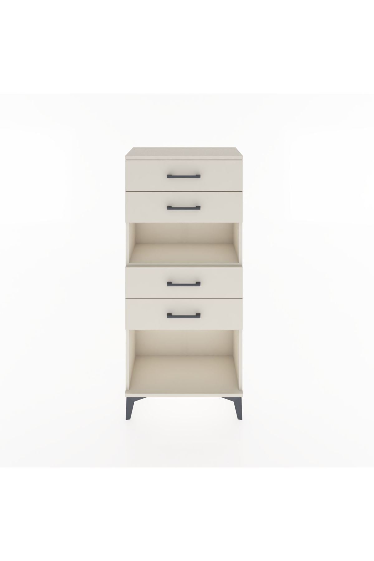 Hyperion Dolap Tek Raflı 4 Çekmeceli 60x44x134 - S50M057V1B