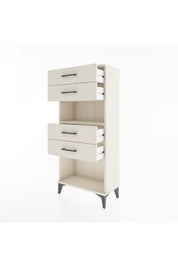 Hyperion Dolap Tek Raflı 4 Çekmeceli 60x44x134 - S50M057V1B
