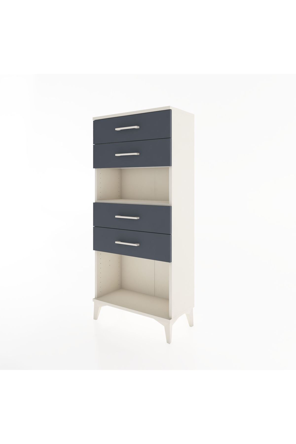 Hyperion Dolap Tek Raflı 4 Çekmeceli 60x44x134 - S50M057V2B