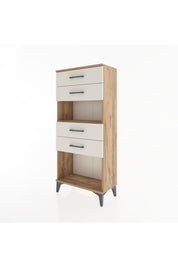 Hyperion Dolap Tek Raflı 4 Çekmeceli 60x44x134 - S50M057V7B