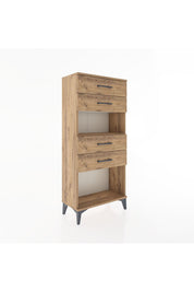 Hyperion Dolap Tek Raflı 4 Çekmeceli 60x44x134 - S50M057V9B