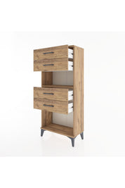 Hyperion Dolap Tek Raflı 4 Çekmeceli 60x44x134 - S50M057V9B
