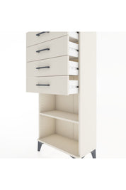 Hyperion Dolap Tek Raflı 4 Çekmeceli 60x44x134 - S50M058V1B
