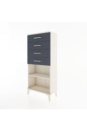 Hyperion Dolap Tek Raflı 4 Çekmeceli 60x44x134 - S50M058V2B