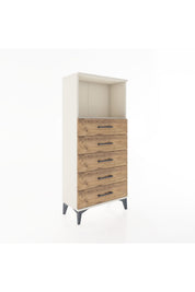 Hyperion Dolap Tek Raflı 5 Çekmeceli 60x44x134 - S50M059V3B