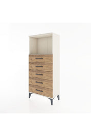 Hyperion Dolap Tek Raflı 5 Çekmeceli 60x44x134 - S50M059V3B