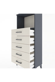 Hyperion Dolap Tek Raflı 5 Çekmeceli 60x44x134 - S50M059V4B
