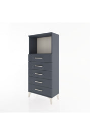 Hyperion Dolap Tek Raflı 5 Çekmeceli 60x44x134 - S50M059V5B