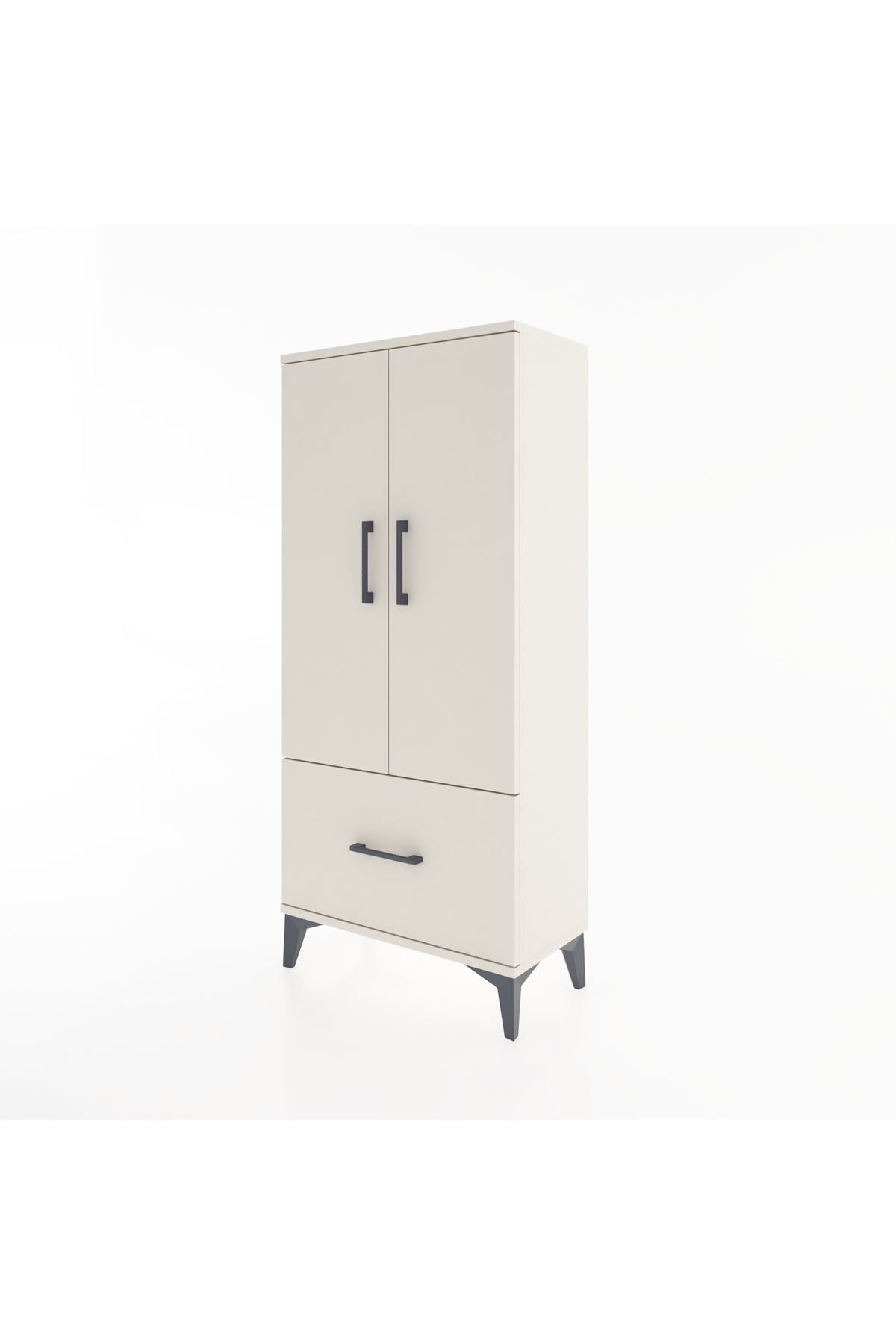 Hyperion Dolap 2 Raflı Tek Çekmeceli 2 Kapaklı 60x44x134 - S50M060V1B