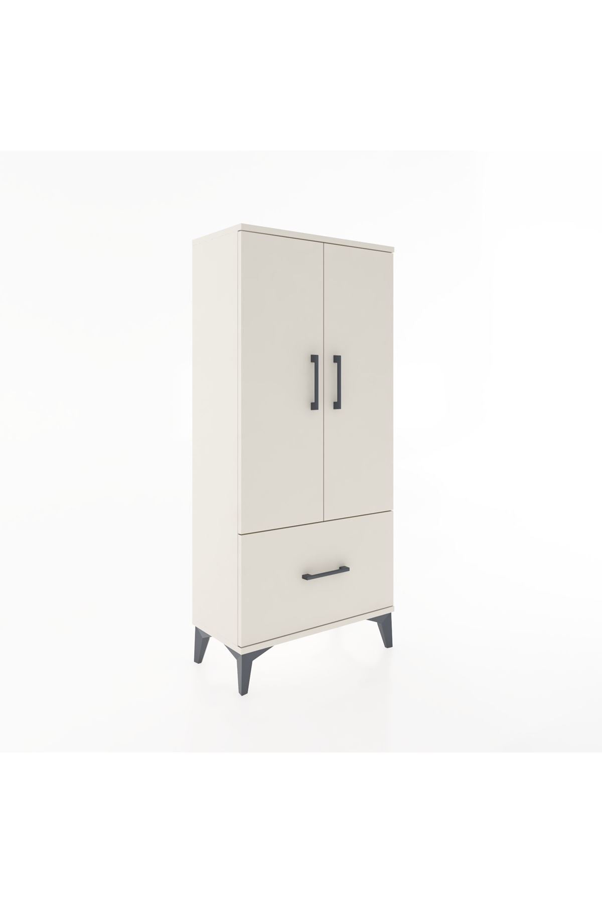 Hyperion Dolap 2 Raflı Tek Çekmeceli 2 Kapaklı 60x44x134 - S50M060V1B