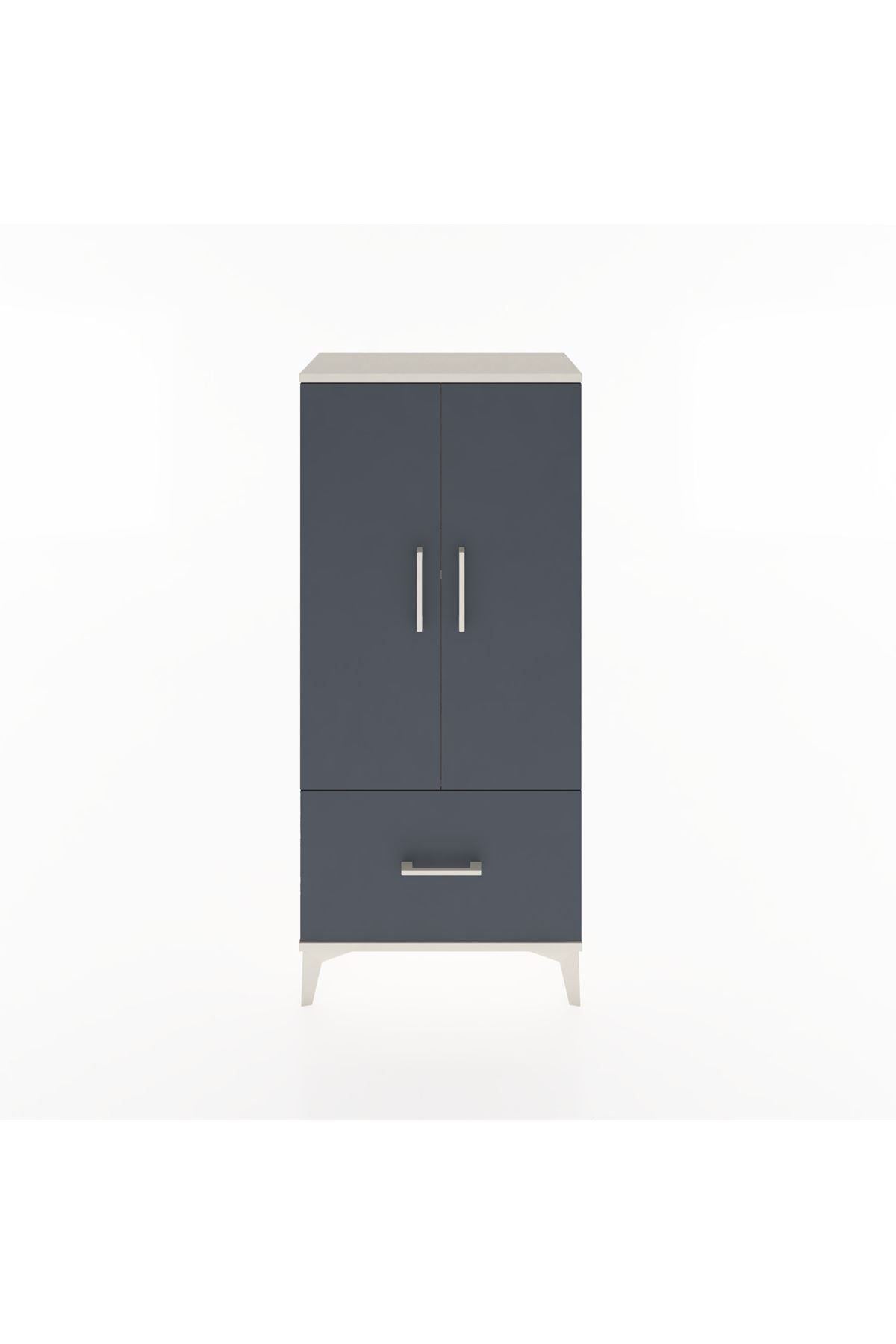Hyperion Dolap 2 Raflı Tek Çekmeceli 2 Kapaklı 60x44x134 - S50M060V2B