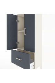 Hyperion Dolap 2 Raflı Tek Çekmeceli 2 Kapaklı 60x44x134 - S50M060V2B