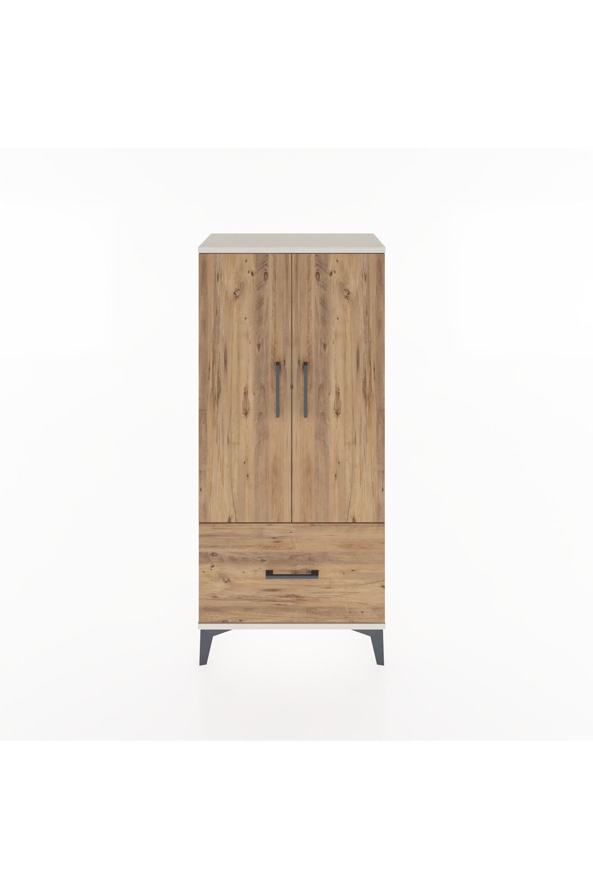 Hyperion Dolap 2 Raflı Tek Çekmeceli 2 Kapaklı 60x44x134 - S50M060V3B