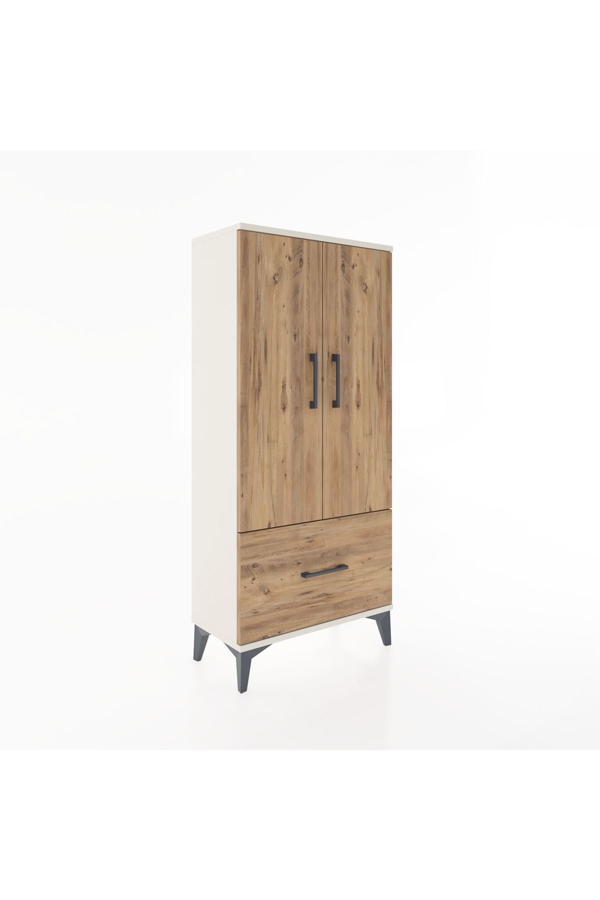Hyperion Dolap 2 Raflı Tek Çekmeceli 2 Kapaklı 60x44x134 - S50M060V3B
