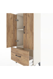 Hyperion Dolap 2 Raflı Tek Çekmeceli 2 Kapaklı 60x44x134 - S50M060V3B