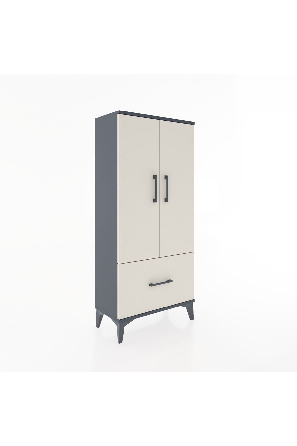 Hyperion Dolap 2 Raflı Tek Çekmeceli 2 Kapaklı 60x44x134 - S50M060V4B