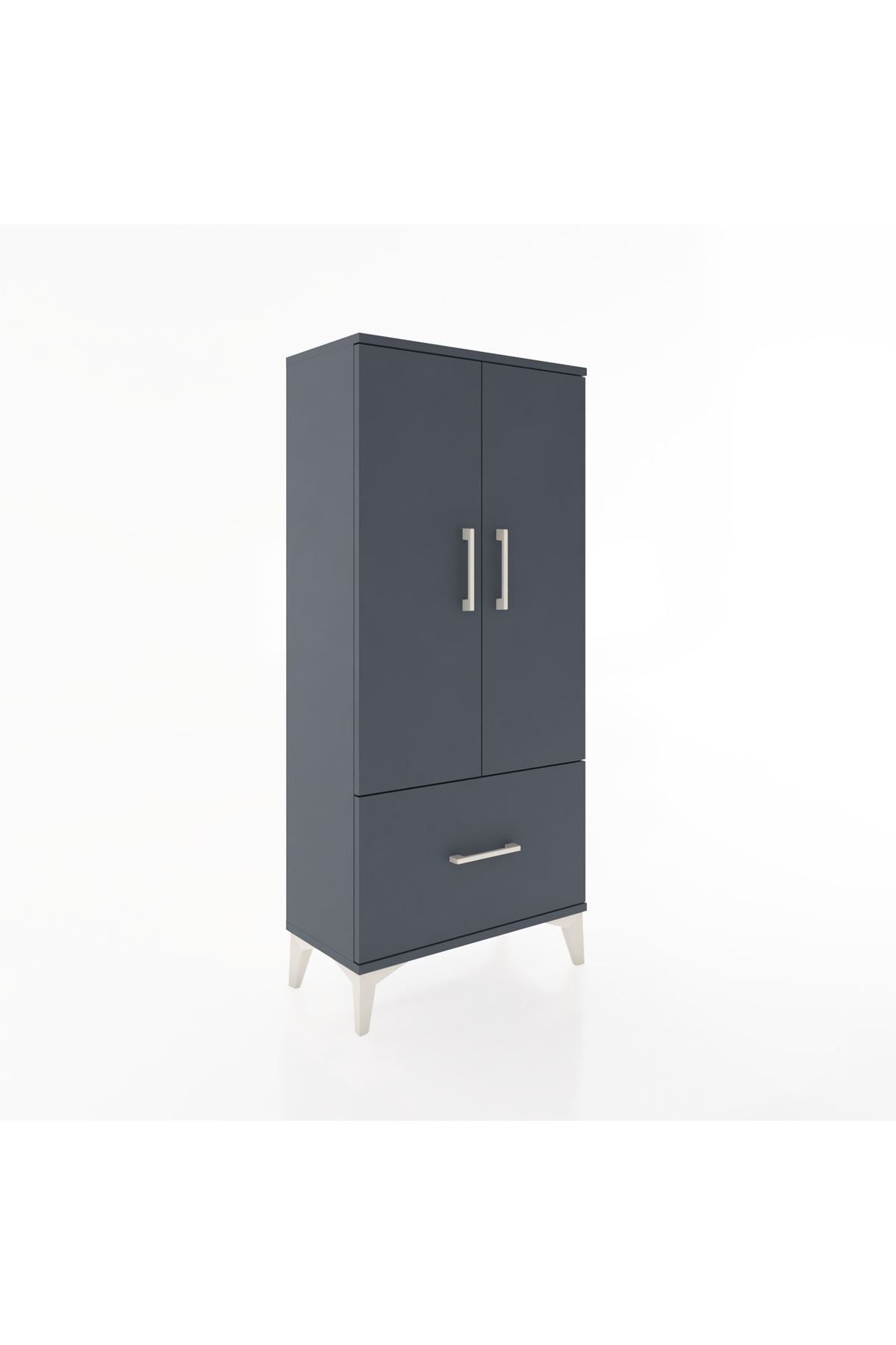 Hyperion Dolap 2 Raflı Tek Çekmeceli 2 Kapaklı 60x44x134 - S50M060V5B
