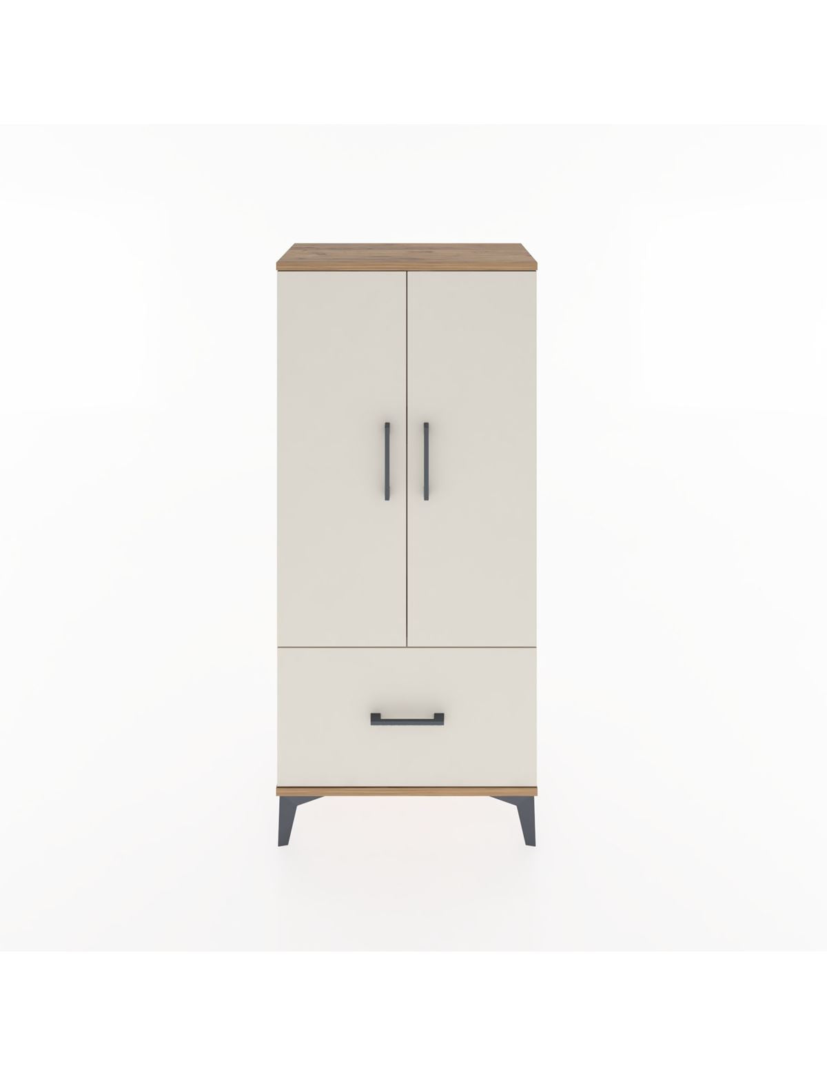 Hyperion Dolap 2 Raflı Tek Çekmeceli 2 Kapaklı 60x44x134 - S50M060V7B