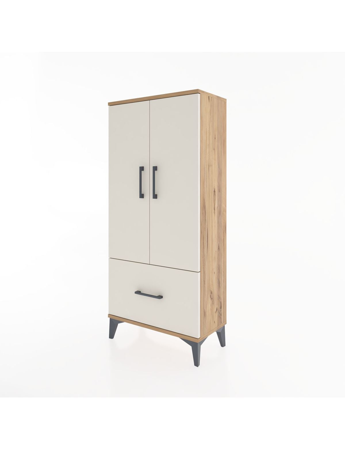 Hyperion Dolap 2 Raflı Tek Çekmeceli 2 Kapaklı 60x44x134 - S50M060V7B
