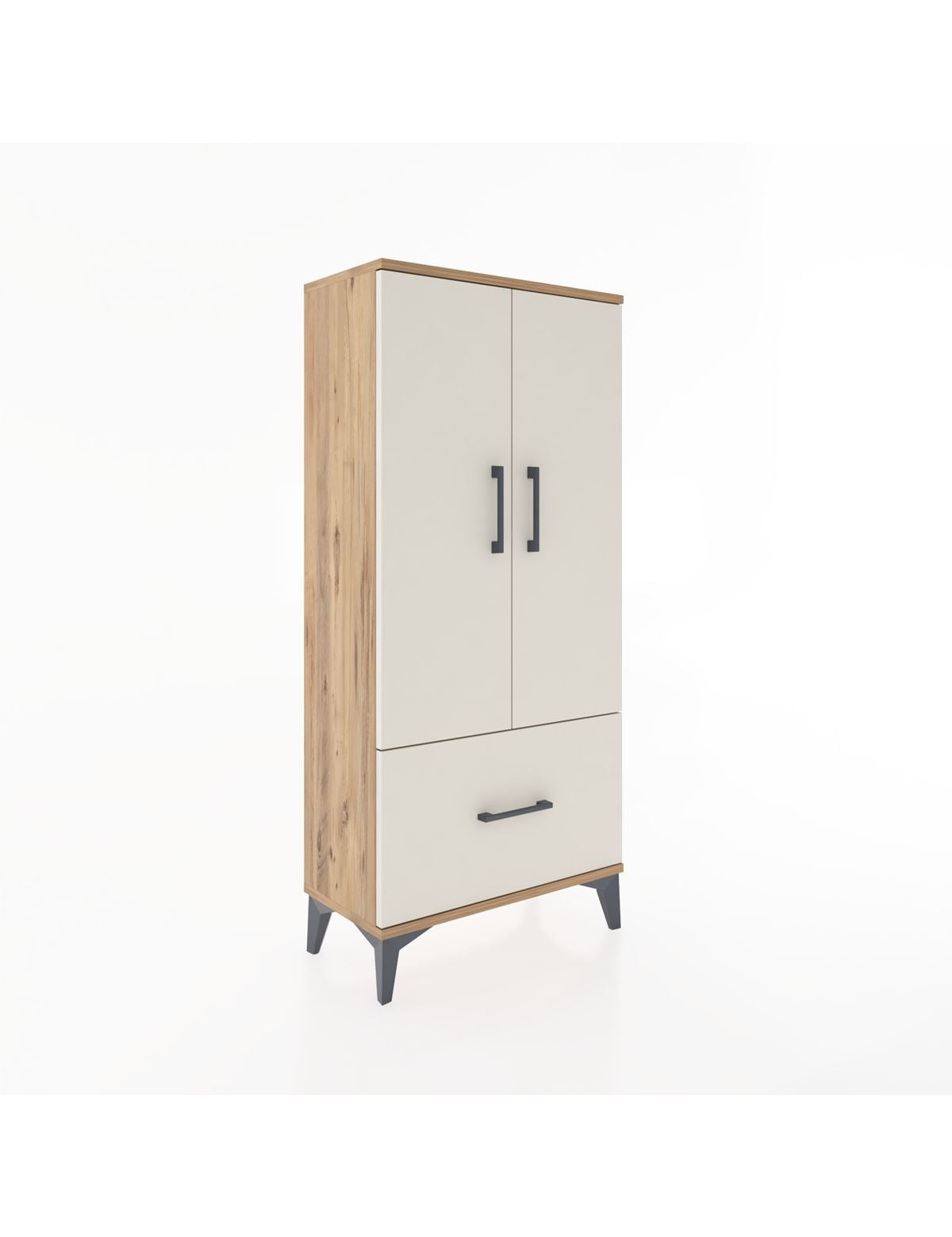 Hyperion Dolap 2 Raflı Tek Çekmeceli 2 Kapaklı 60x44x134 - S50M060V7B