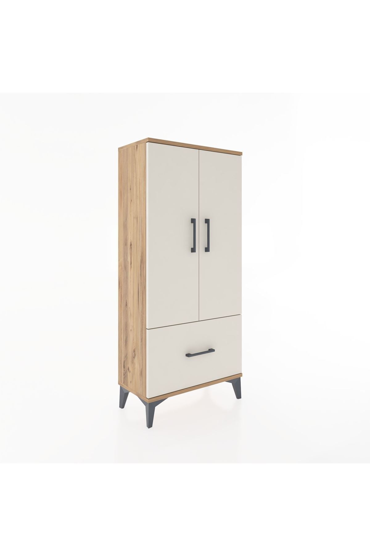 Hyperion Dolap 2 Raflı Tek Çekmeceli 2 Kapaklı 60x44x134 - S50M060V7B