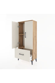 Hyperion Dolap 2 Raflı Tek Çekmeceli 2 Kapaklı 60x44x134 - S50M060V7B