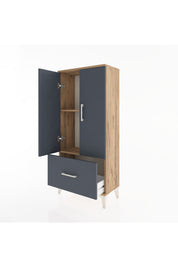 Hyperion Dolap 2 Raflı Tek Çekmeceli 2 Kapaklı 60x44x134 - S50M060V8B