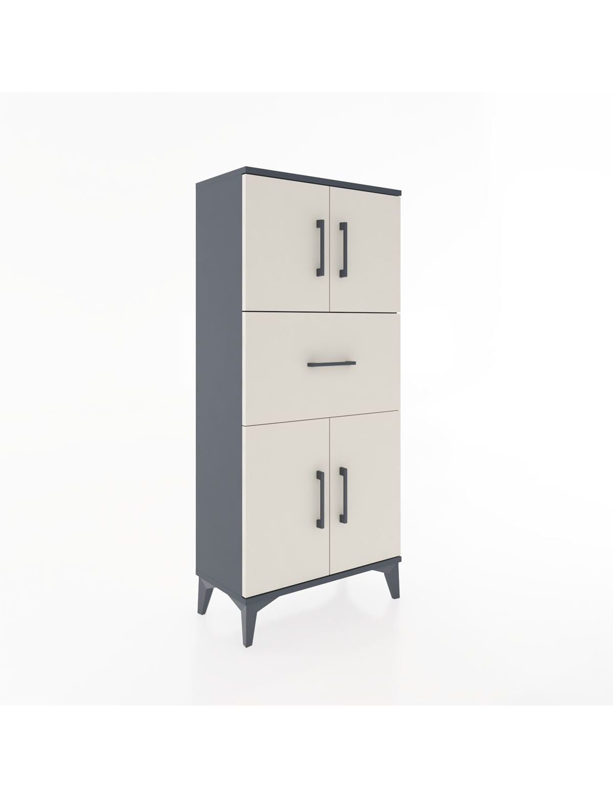 Hyperion Dolap Tek Raflı Tek Çekmeceli 4 Kapaklı 60x44x134 - S50M061V4B