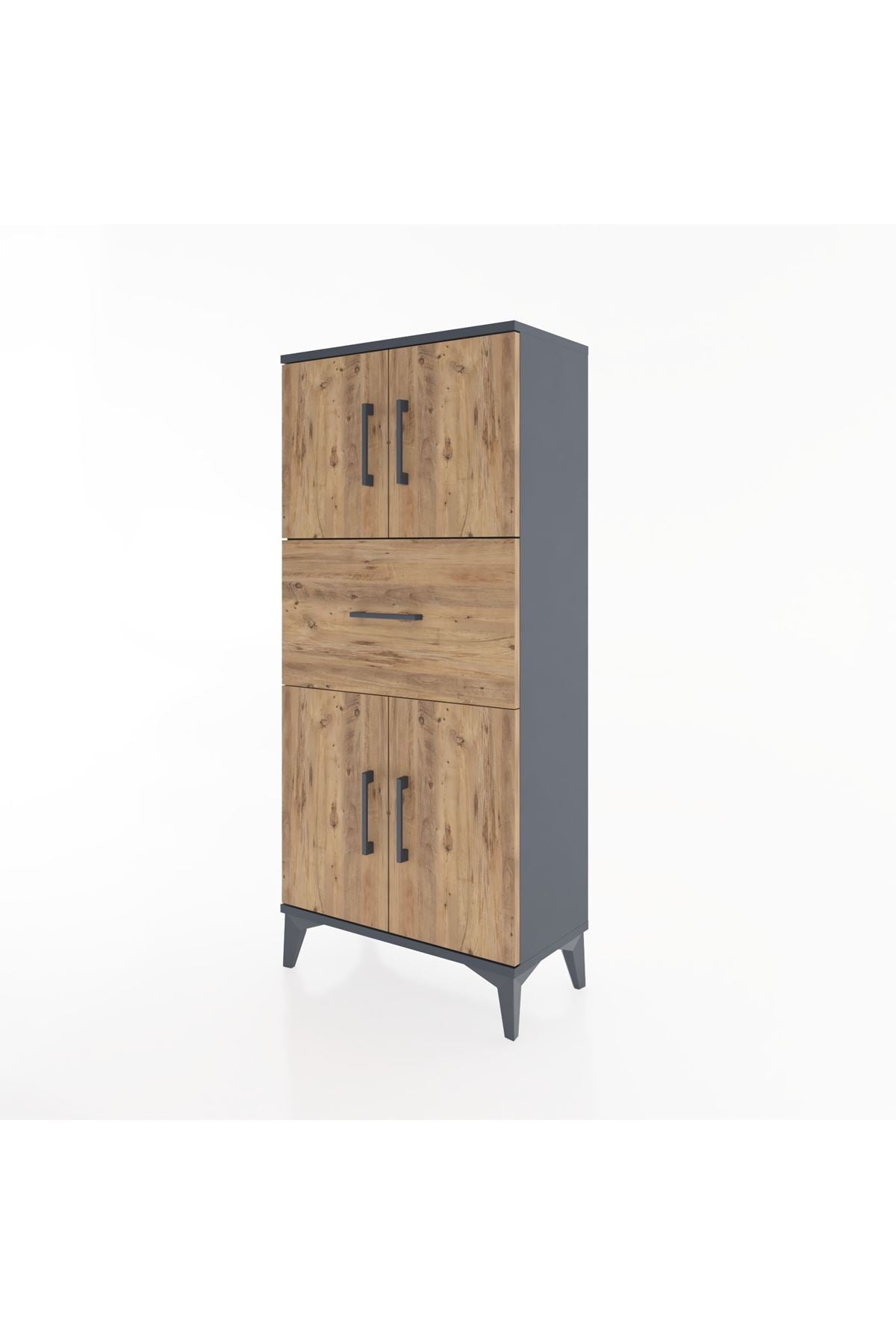 Hyperion Dolap Tek Raflı Tek Çekmeceli 4 Kapaklı 60x44x134 - S50M061V6B