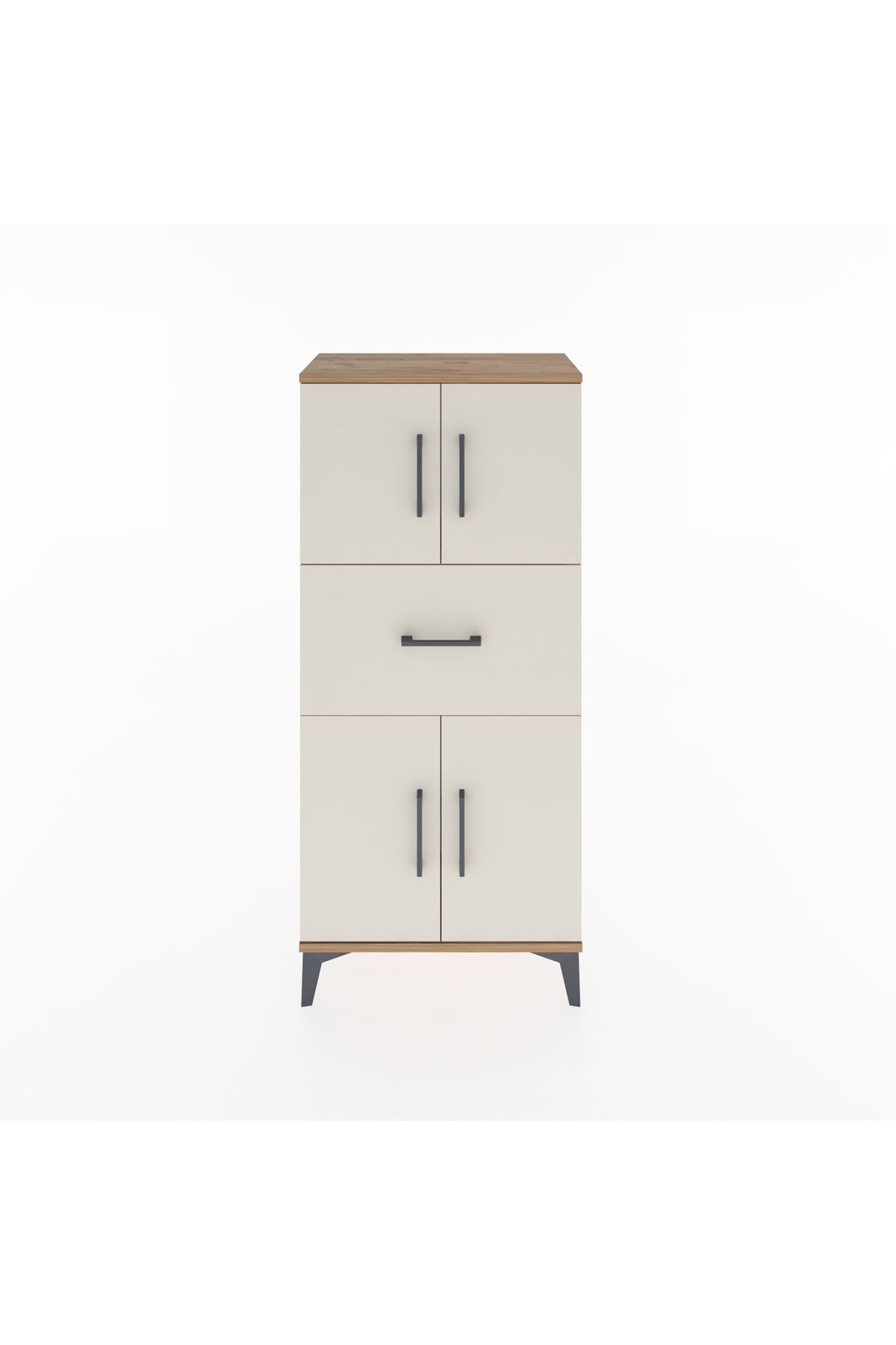 Hyperion Dolap Tek Raflı Tek Çekmeceli 4 Kapaklı 60x44x134 - S50M061V7B