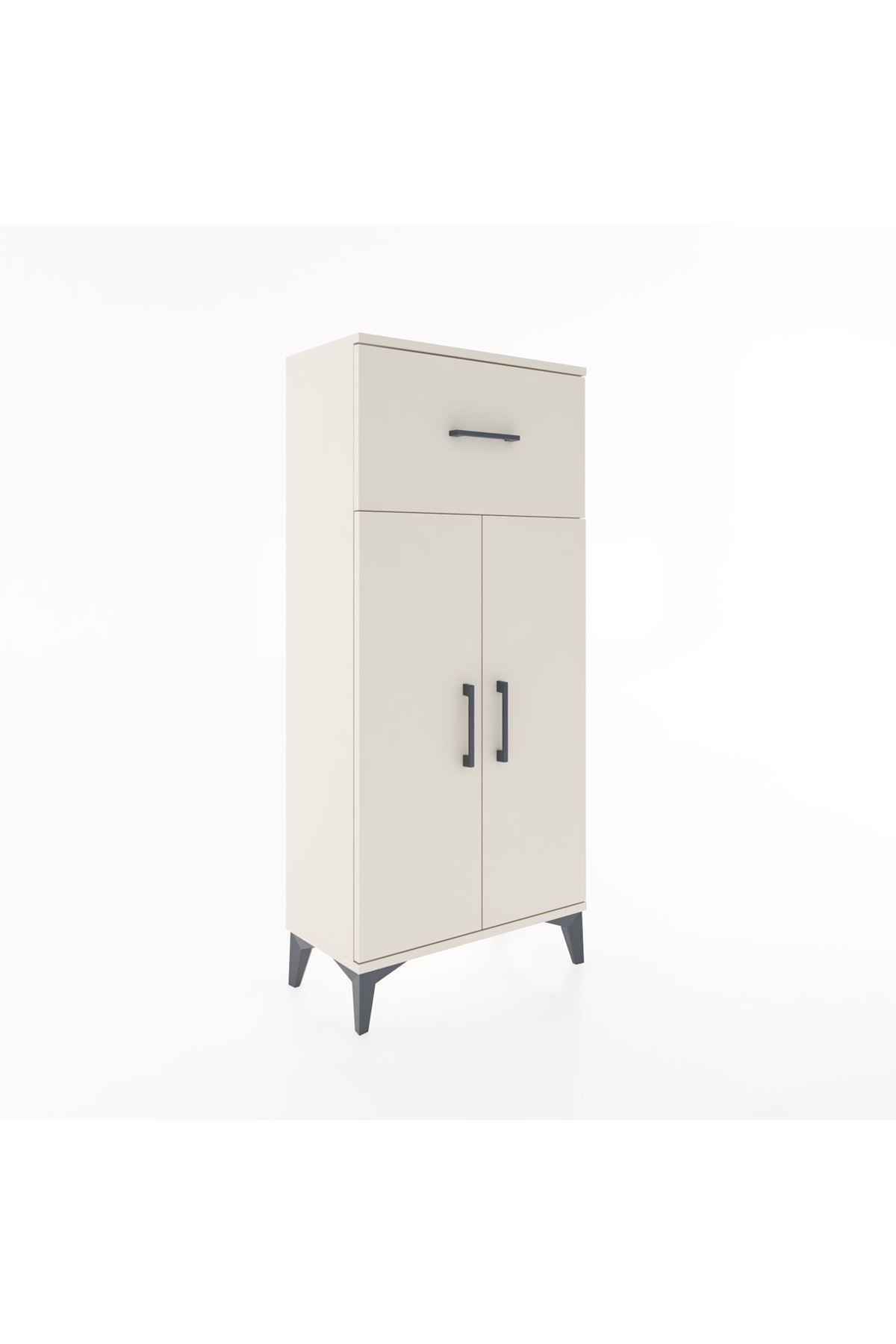 Hyperion Dolap 2 Raflı Tek Çekmeceli 2 Kapaklı 60x44x134 - S50M062V1B