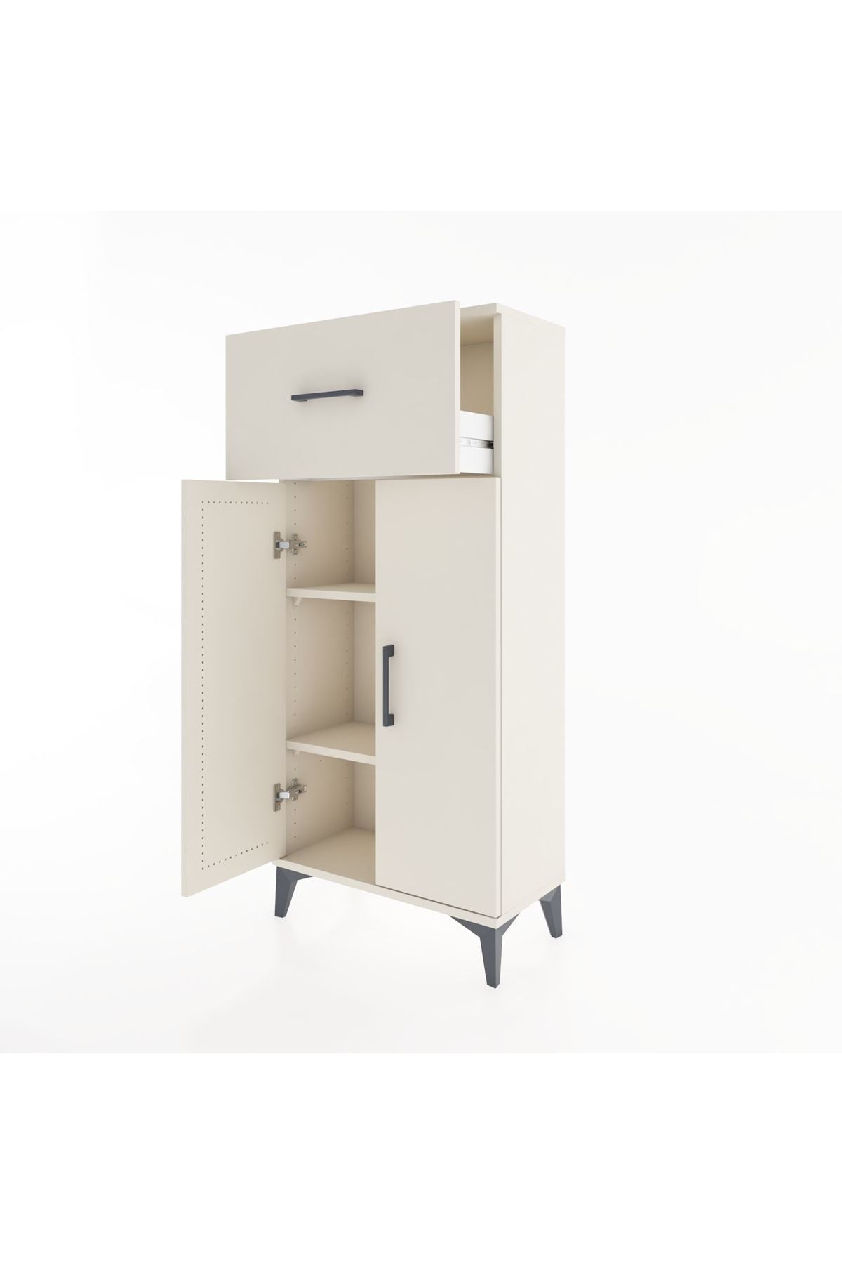 Hyperion Dolap 2 Raflı Tek Çekmeceli 2 Kapaklı 60x44x134 - S50M062V1B