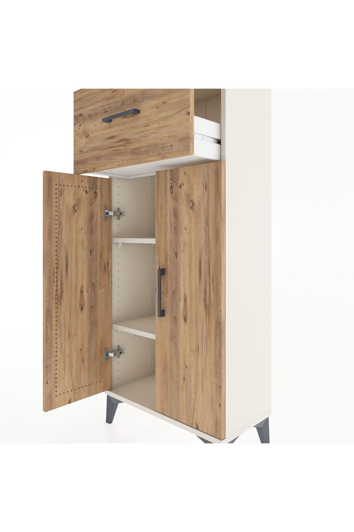 Hyperion Dolap 2 Raflı Tek Çekmeceli 2 Kapaklı 60x44x134 - S50M062V3B