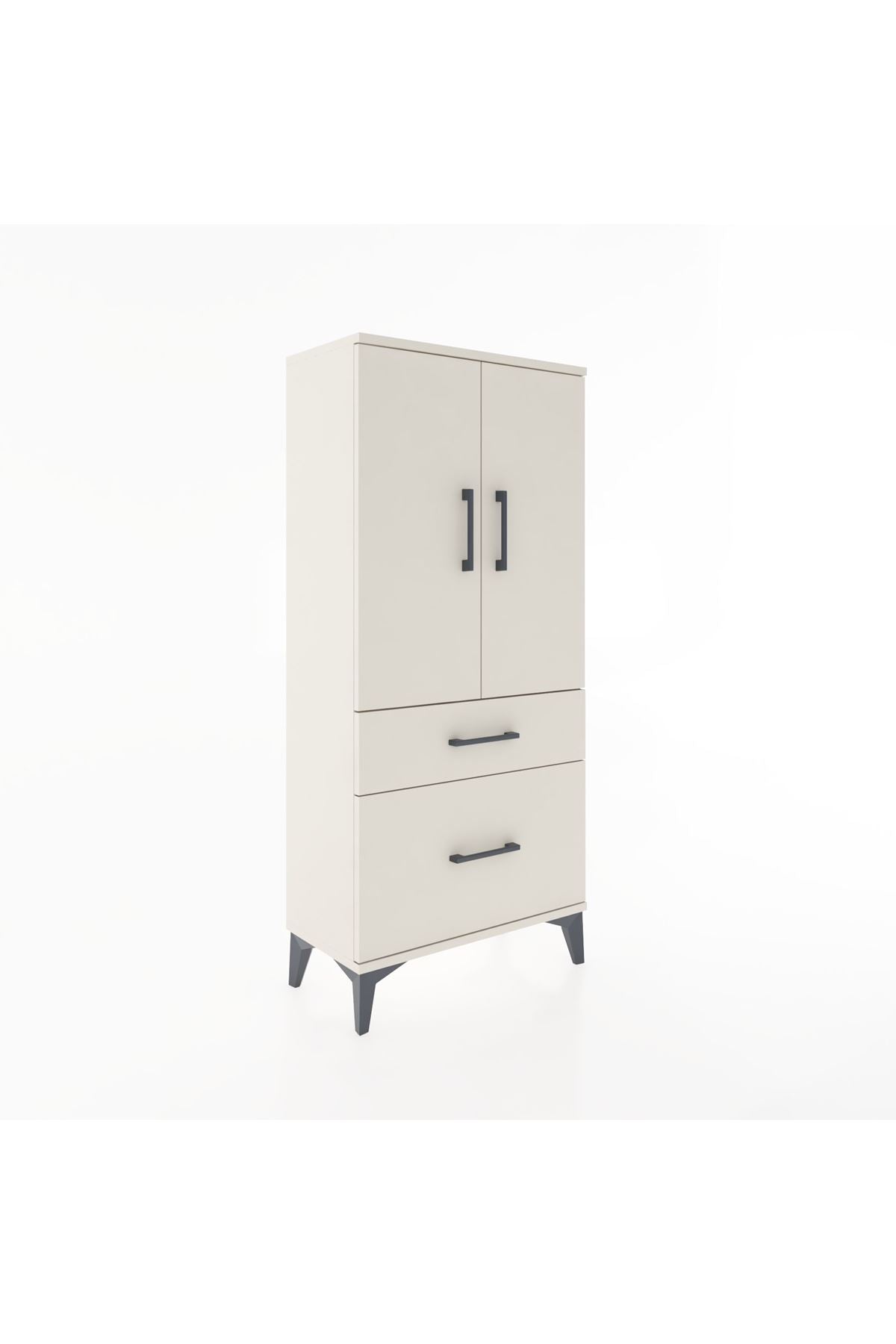 Hyperion Dolap 2 Raflı 2 Çekmeceli 2 Kapaklı 60x44x134 - S50M063V1B