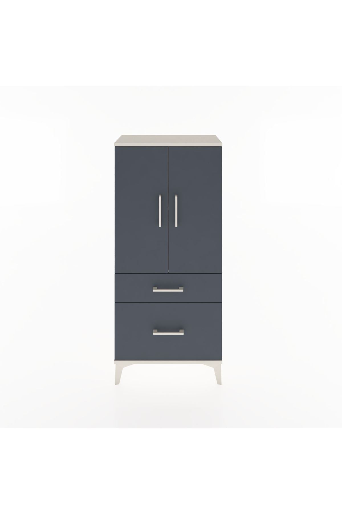 Hyperion Dolap 2 Raflı 2 Çekmeceli 2 Kapaklı 60x44x134 - S50M063V2B