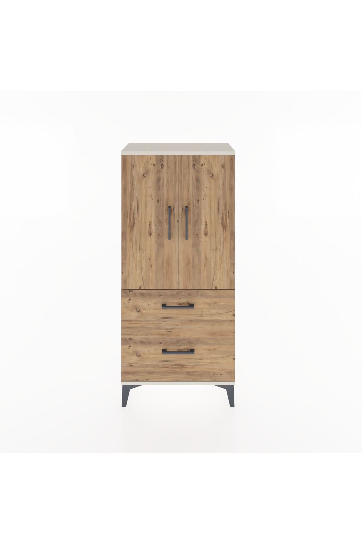 Hyperion Dolap 2 Raflı 2 Çekmeceli 2 Kapaklı 60x44x134 - S50M063V3B