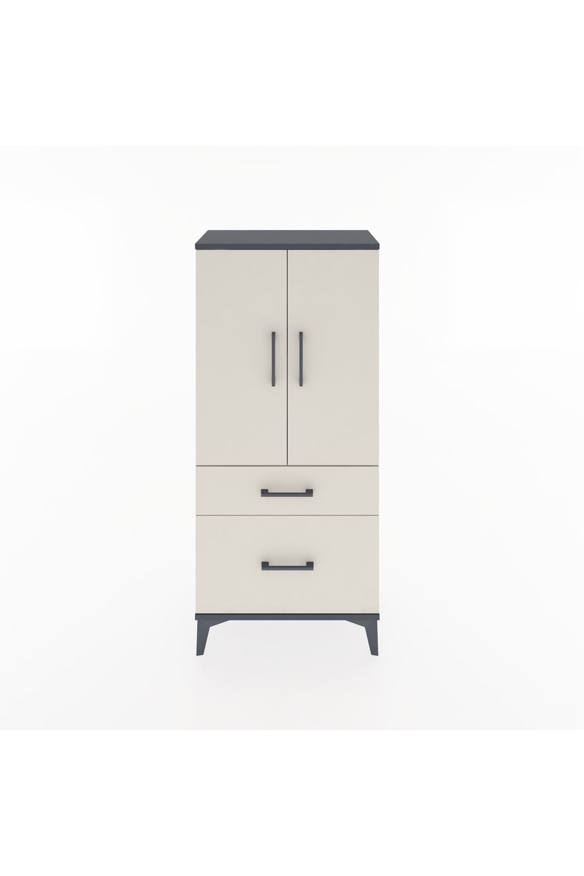 Hyperion Dolap 2 Raflı 2 Çekmeceli 2 Kapaklı 60x44x134 - S50M063V4B