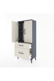 Hyperion Dolap 2 Raflı 2 Çekmeceli 2 Kapaklı 60x44x134 - S50M063V4B